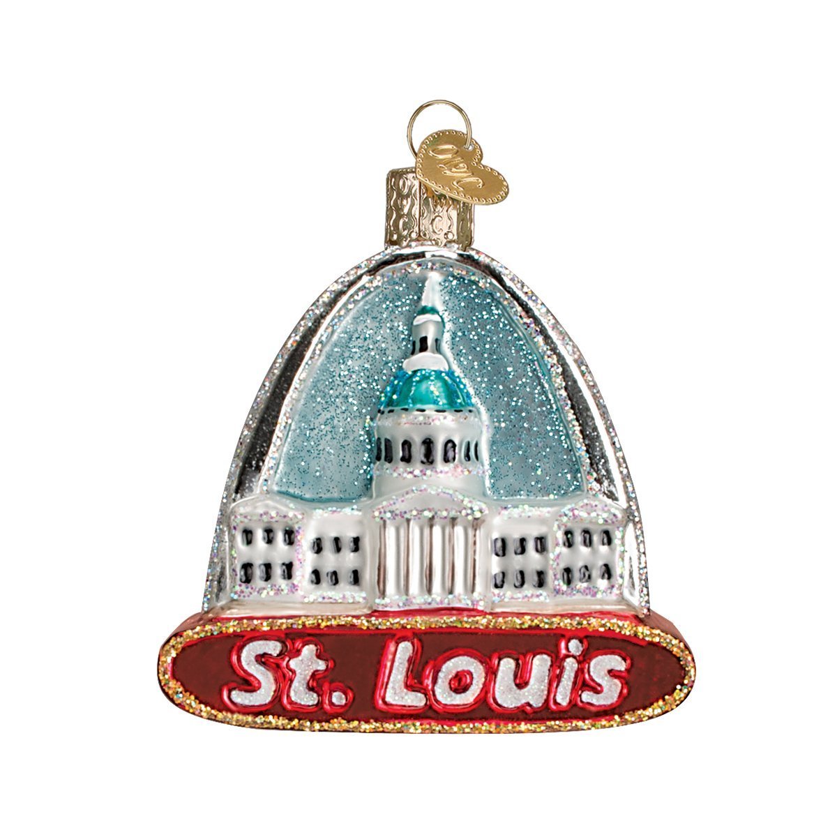 Old World Christmas Cities, Places and Landmarks Glass Blown Ornaments for Christmas Tree St Louis