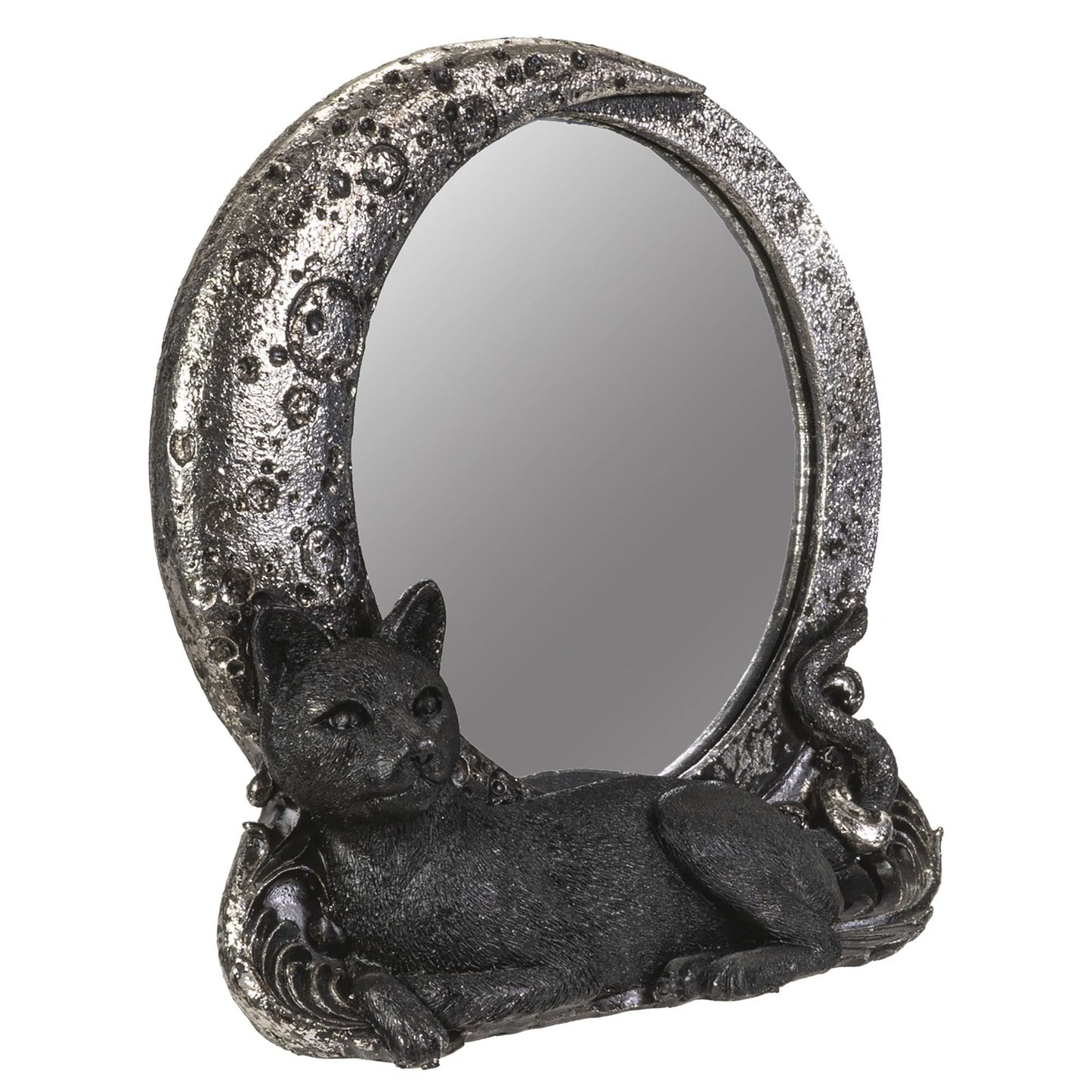 Pacific Giftware Moon Mirror with Iniquitous Black Cat