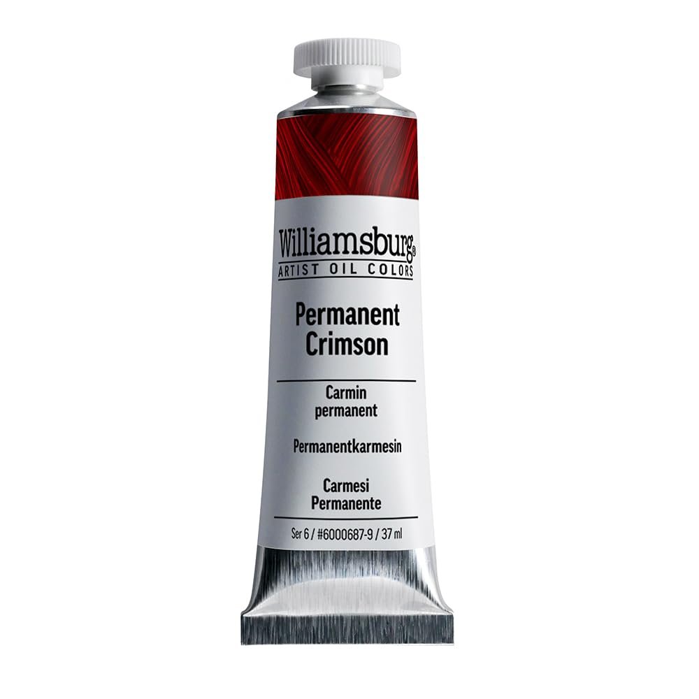 Williamsburg Artist Oil Colors by GOLDEN, Cadmium Red Vermilion, 150 ml tube, Professional Oil Paint, Opaque