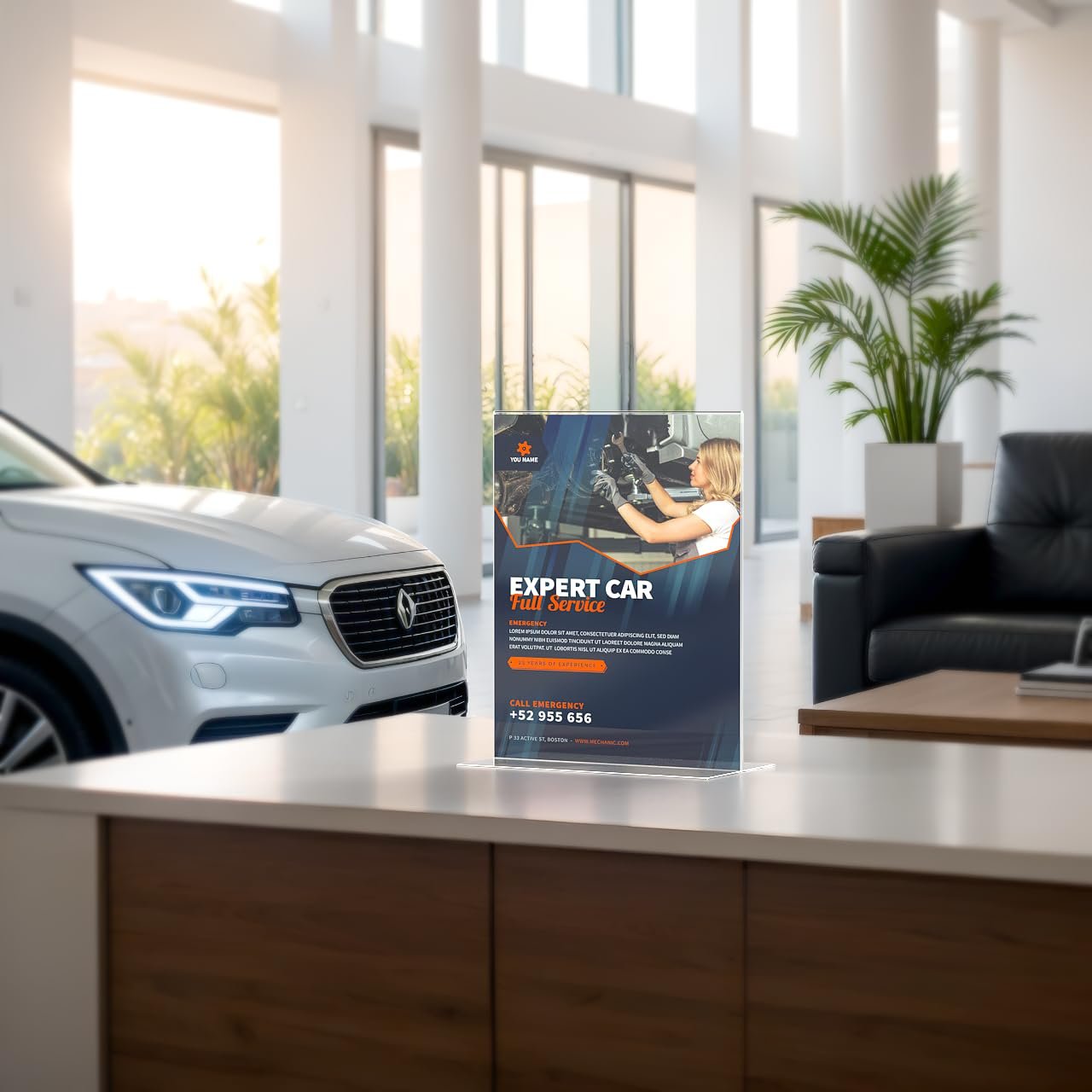 Marketing Holders 50 Pack Large Acrylic Holder for 11 x 14 Inch Posters Countertop Display for Graphic Images in Offices Reception Areas and Restaurants Clear T Shaped Bottom Load Frame