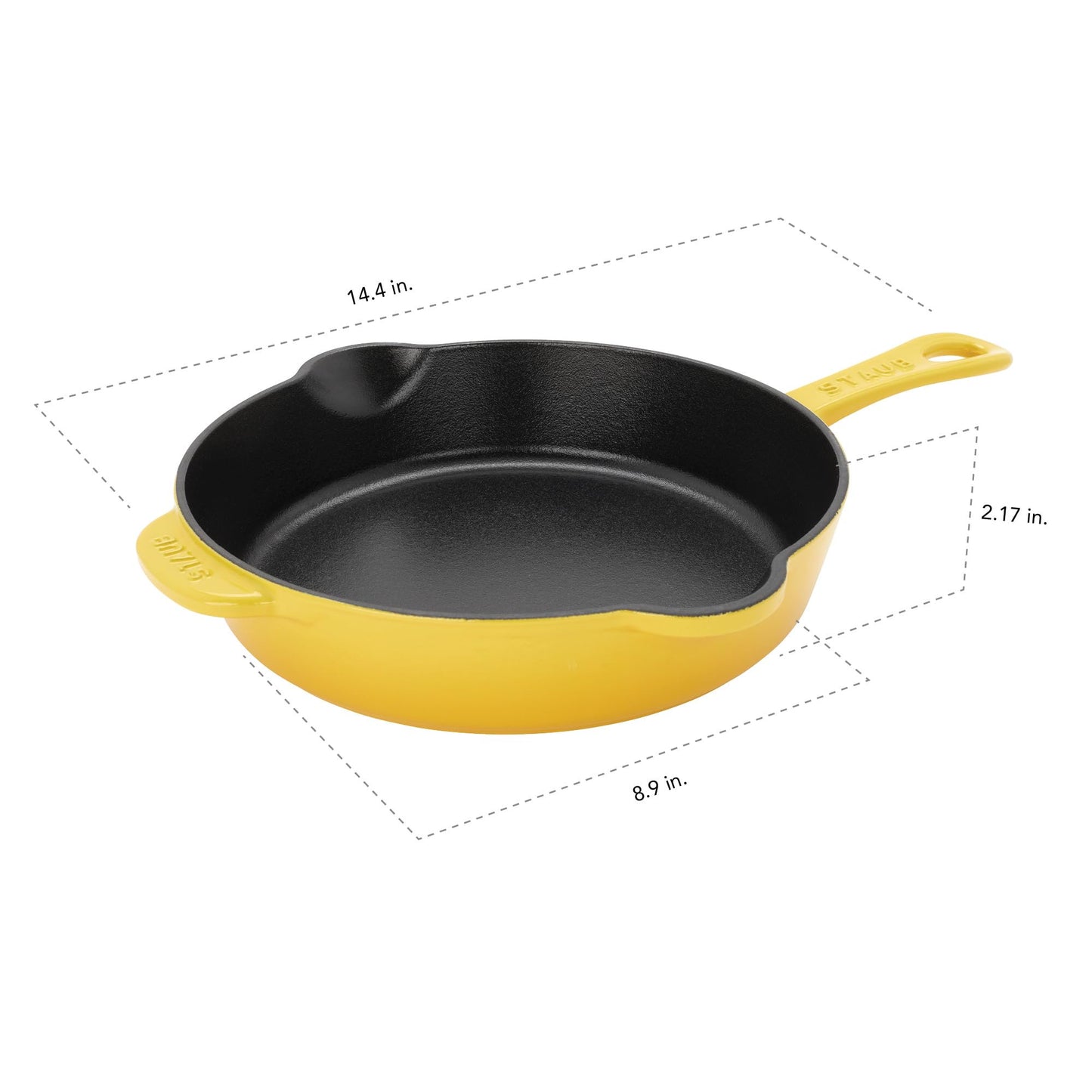 STAUB Cast Iron 8.5-inch Traditional Deep Skillet