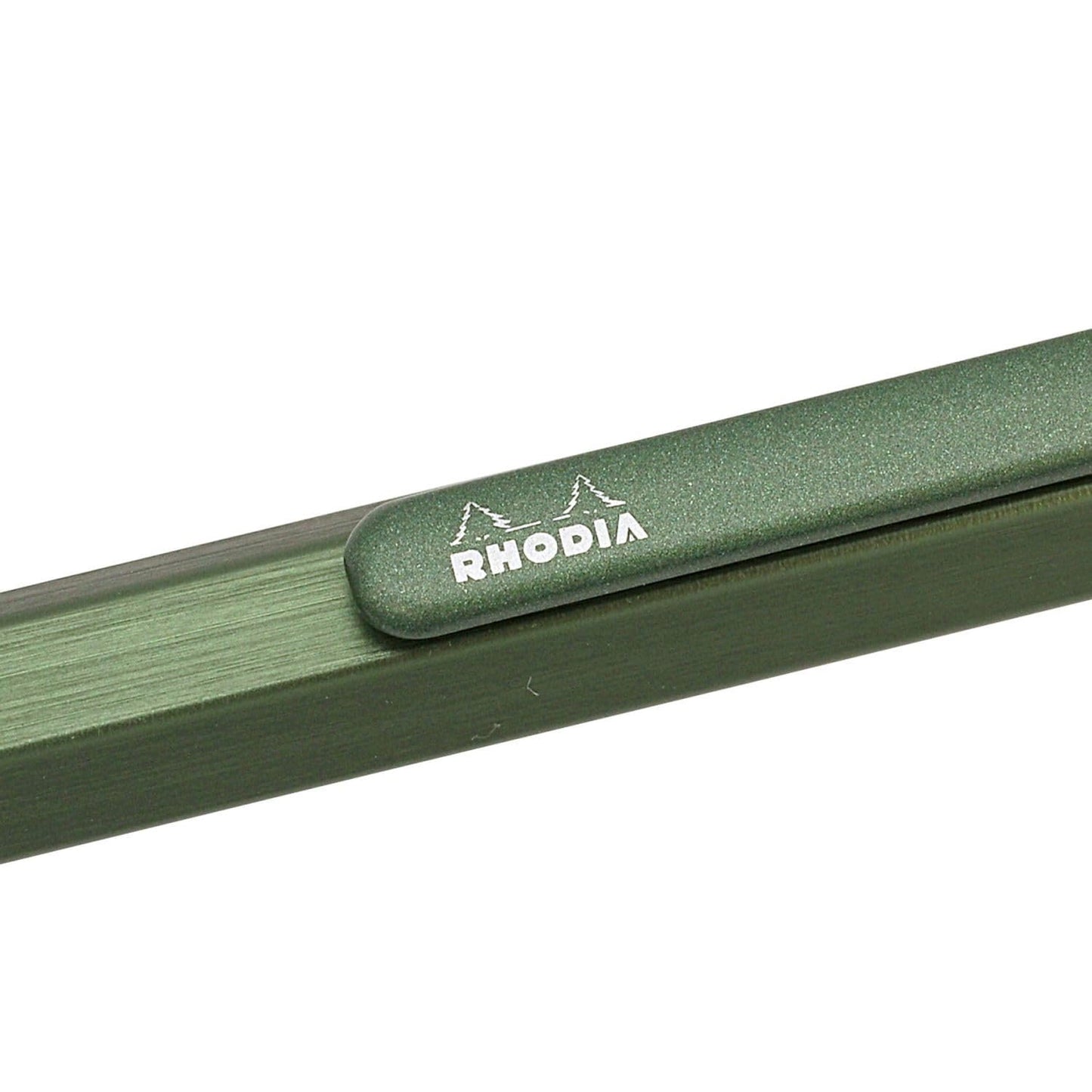 Rhodia 9389C - scRipt Refillable Ballpoint Pen Hexagonal Brushed Aluminium Body