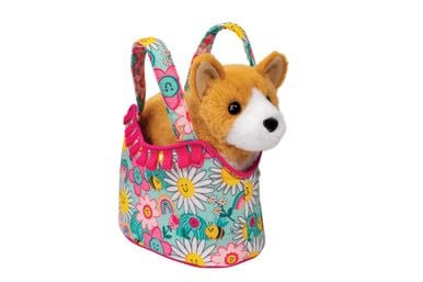 Douglas Sassy Pet Sak Sunny Smiles with Corgi 7"