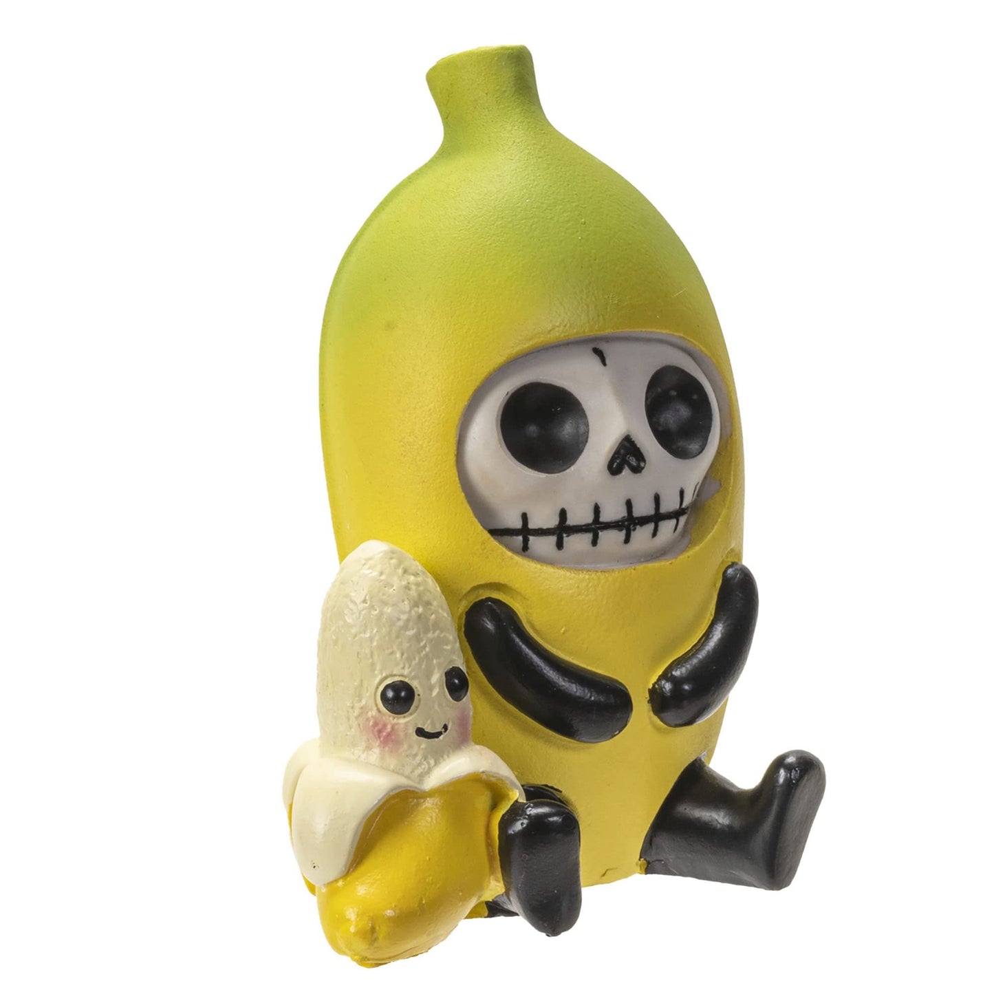 Furrybones Na Na Skull face Character in a Banana Costume Collectible Decorative Skeleton Figurine