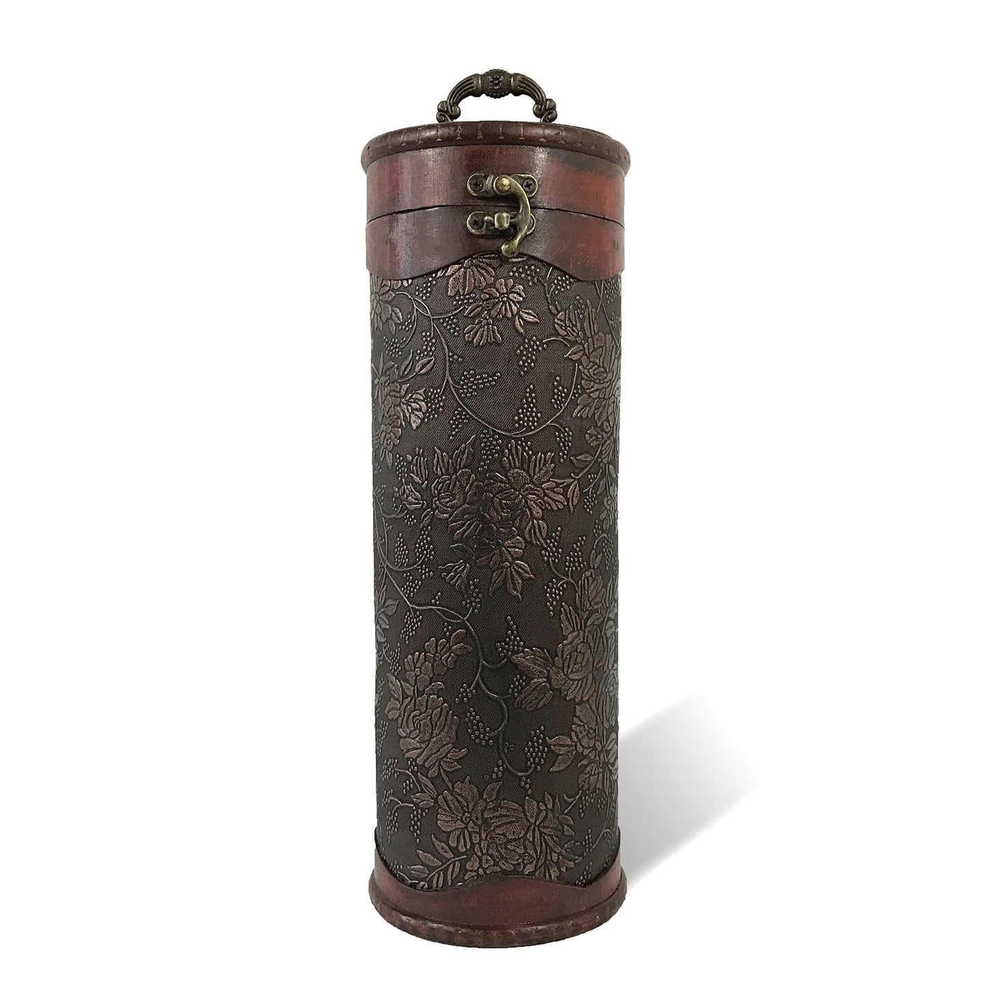 Allgala Wooden Wine Bottle Box with Antique Finish