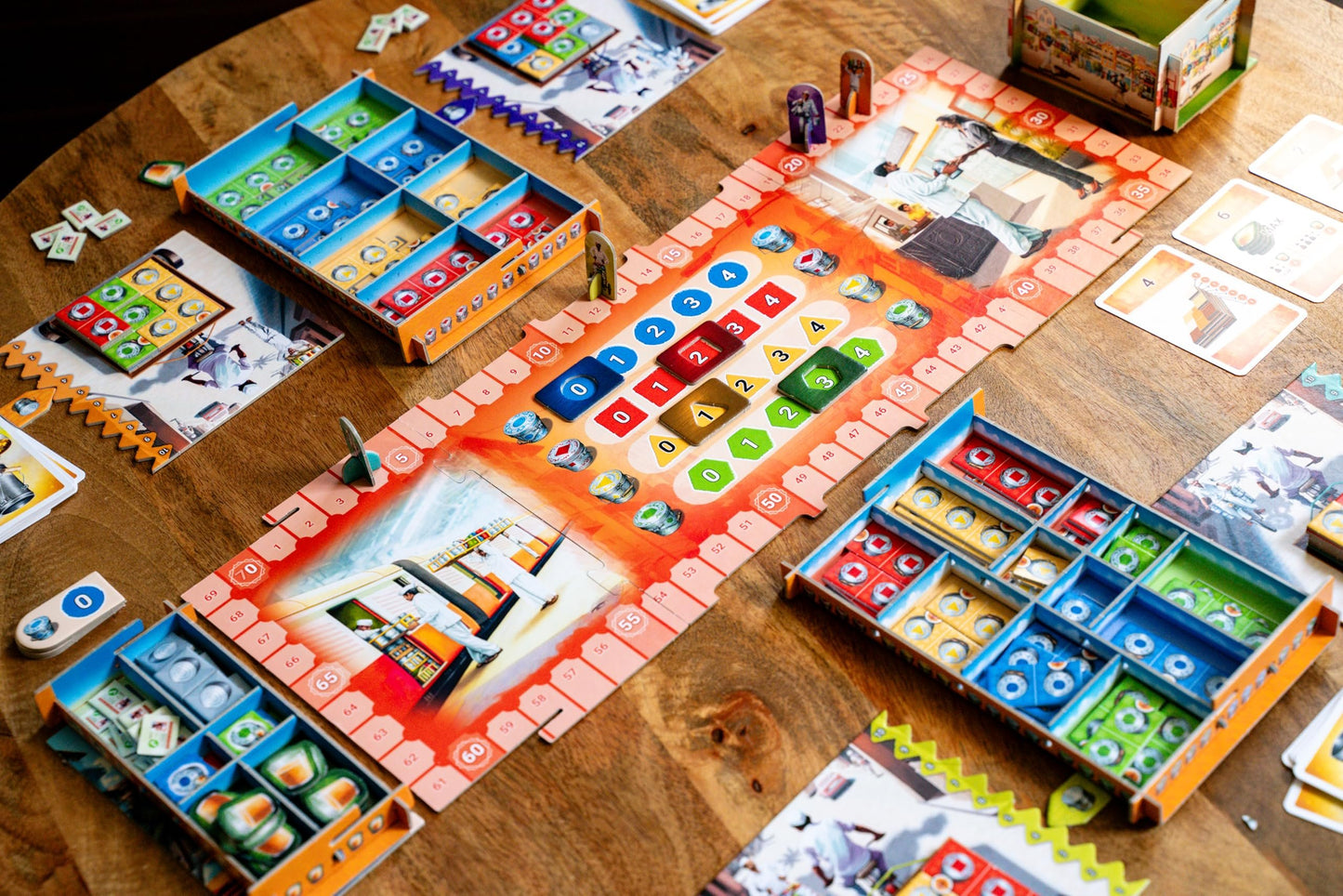 Queen Games Dabba Walla - Mumbai Food Express Strategy Board Game 2-4 Players, Family Board Game