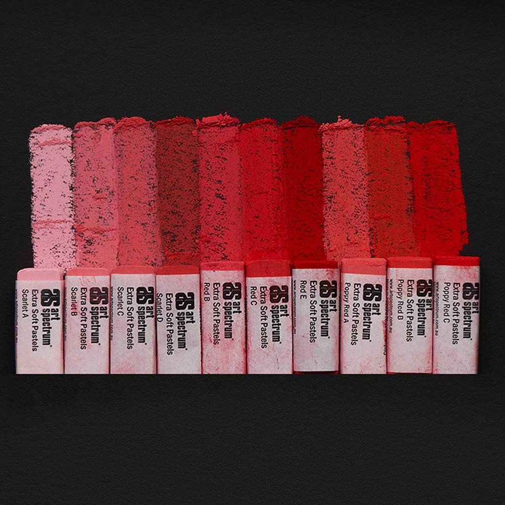 Art Spectrum : Extra Soft Square Pastel : Set of 10 : Reds