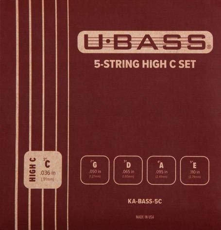 Kala Metal Round Wound U•BASS Strings (KA-BASS-5C)