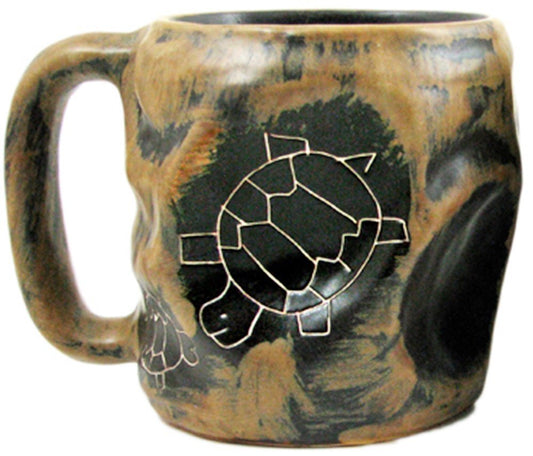 One (1) MARA STONEWARE COLLECTION - 20 Oz. Rock Art Coffee Cup Collectible Dinner Mug - Turtle Design