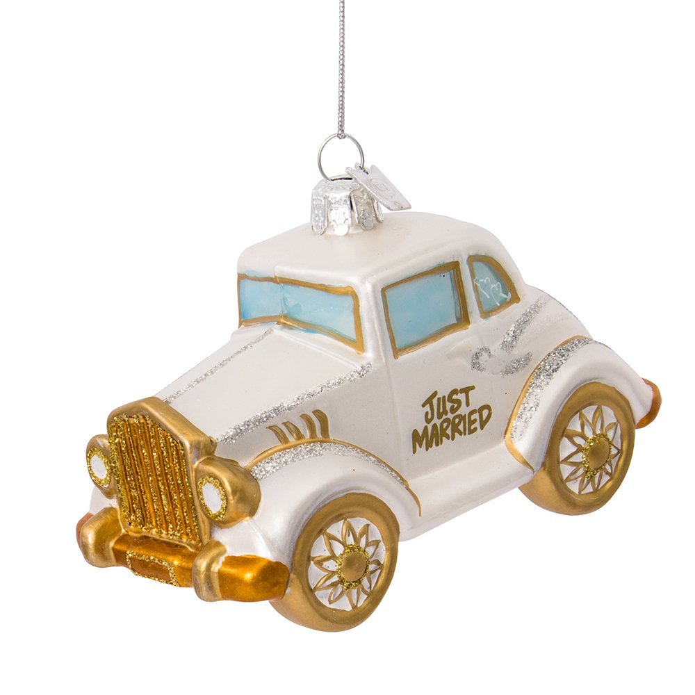 Kurt Adler 3.5"-5" Noble Gems Wedding Ornament Set of 4