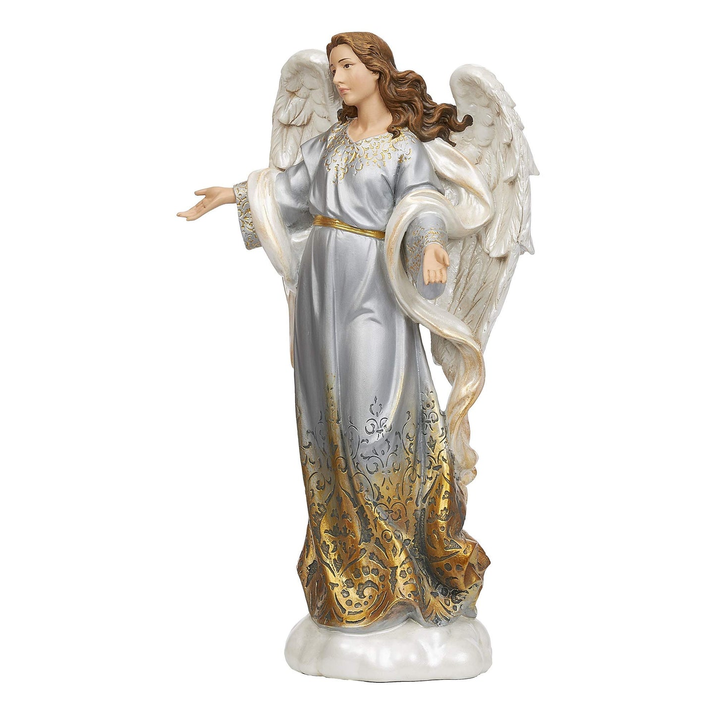 Joseph's Studio by Roman - Angel with Open Arms Figure, 12" H, Christmas Collection, Resin, Decorative, Home Decor, Durable, Long Lasting