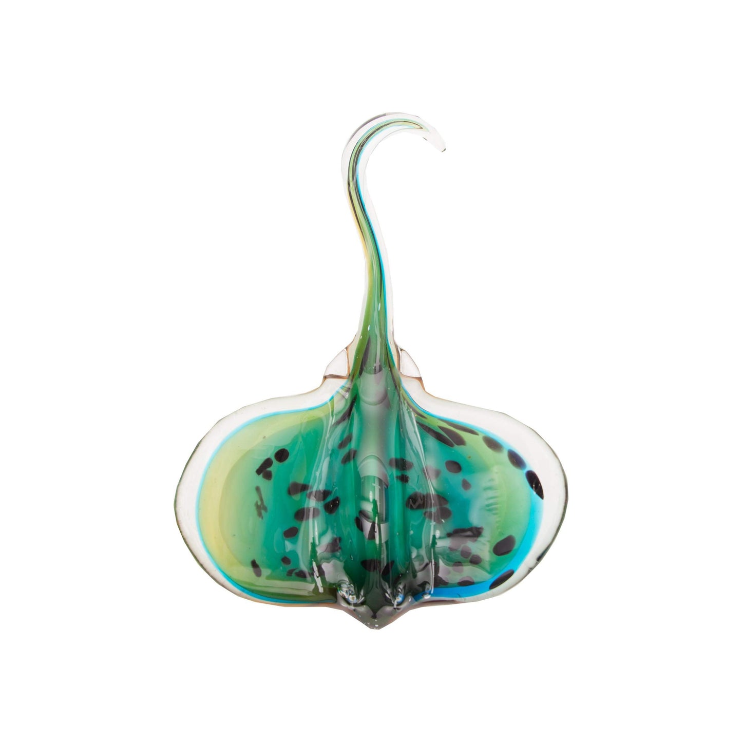 Beachcombers Glass Stingray Figure Figurine Multicolored