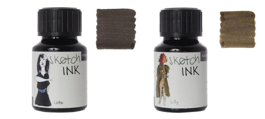 Rohrer & Klingner - 50ml Bottles Sketch Ink Set - 2 Pack - Lotte & Lilly