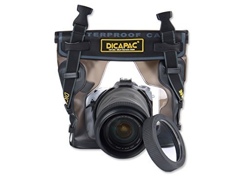 DiCAPac WP-S10 Waterproof DSLR Case with Lens - Waterproof up to 5 Meters Underwater