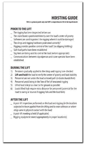 Rigging Pocket Guide
