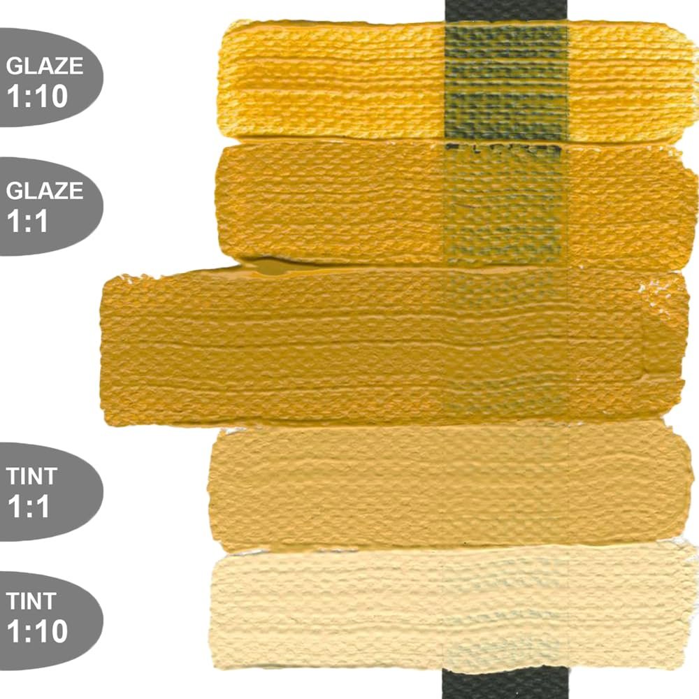 Heavy Body Acrylics by GOLDEN, Yellow Oxide, 8 fl. oz. Jar, Professional Acrylic Paint, Semi-Opaque