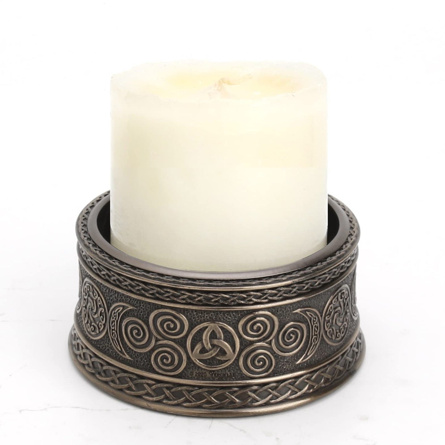 Veronese Design 2 3/8" Tall Celtic Knot Triple Moon Goddess Sigil Votive Candle Holder