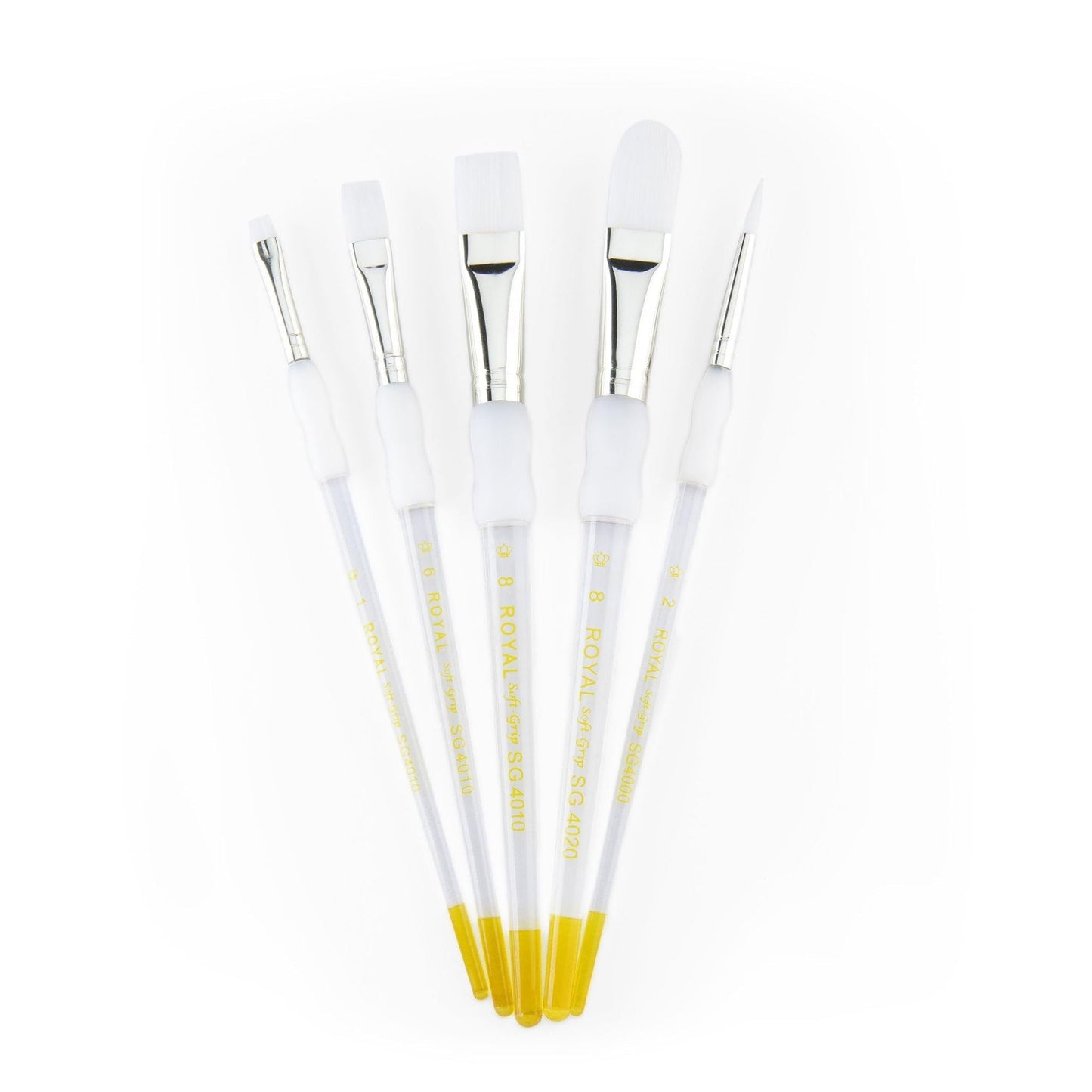 Royal and Langnickel 5 Piece White Taklon Set