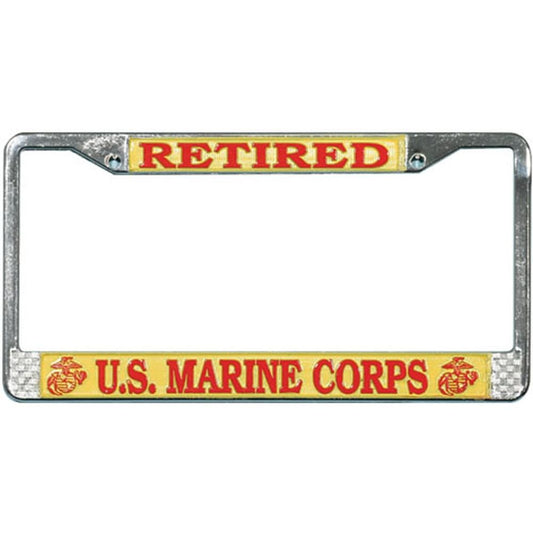 US Marine Corps Retired License Plate Frame