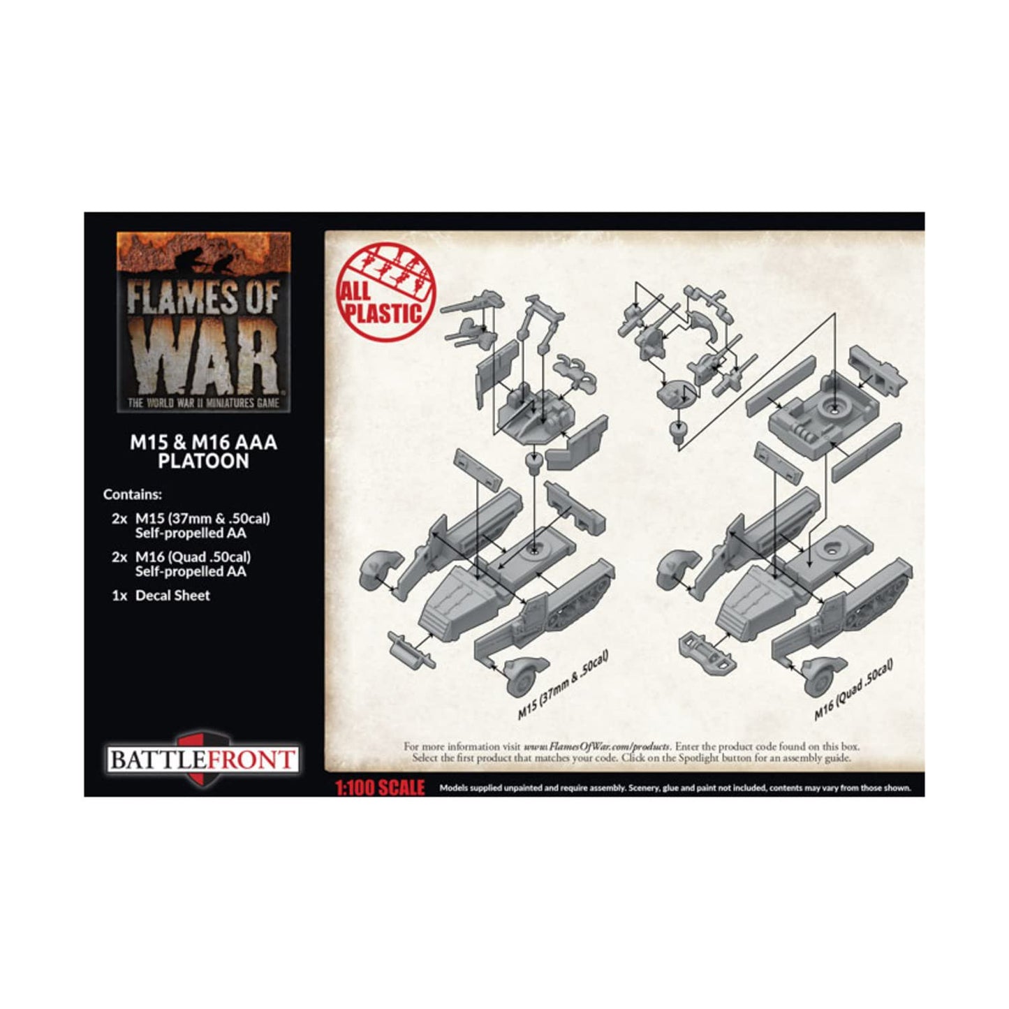 Battlefront Miniatures Flames of War WW2: M15 & M16 AAA Platoon
