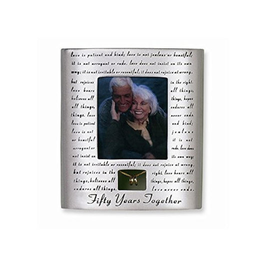 Roman Giftware Inc., Wedding & Anniversary, 7" H 50TH Anniversary Frame,Religious, Inspirational, Durable (1x6x7)