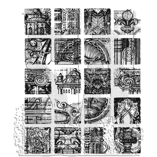 Tim Holtz Cling Rubber Stamps Creative Blocks CMS464 Stamper Anonymous