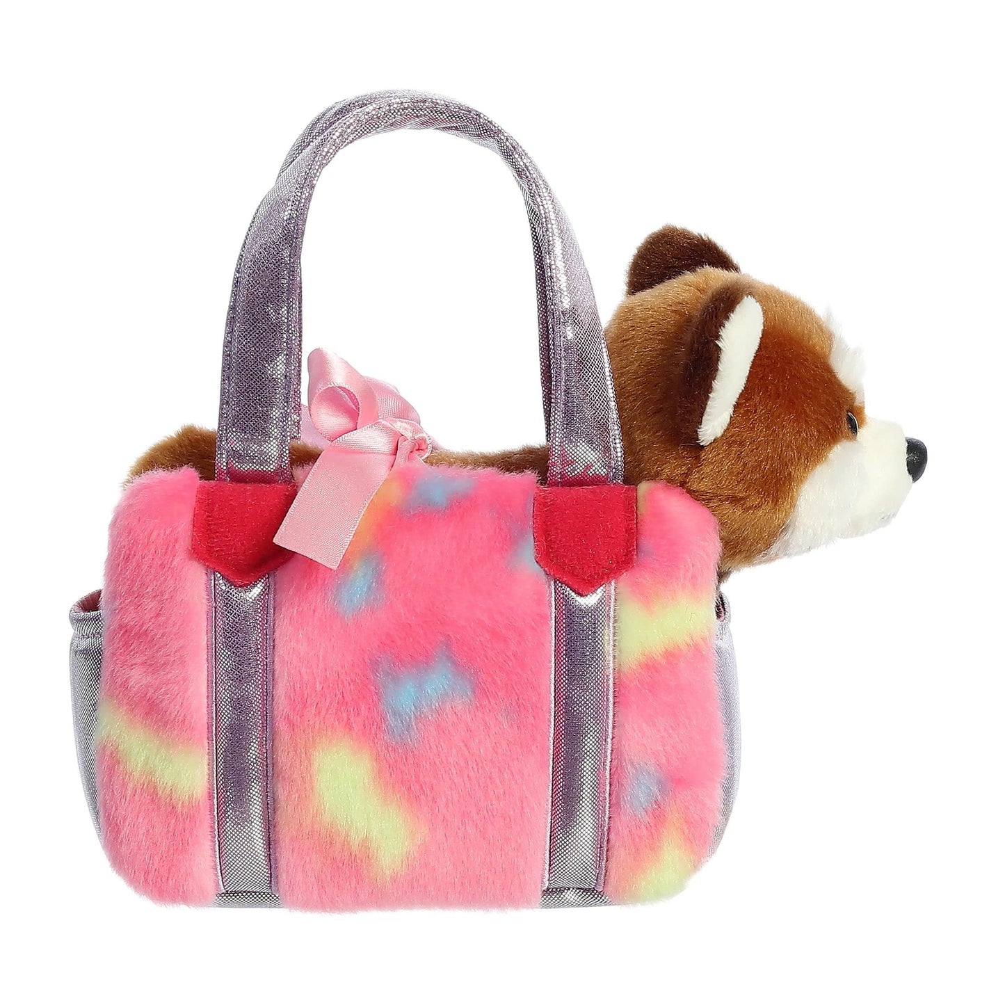 Aurora® Fashionable Fancy Pals™ Jellyroll Red Panda™ Stuffed Animal - On-The-go Companions - Stylish Accessories - Brown 6.5 Inches