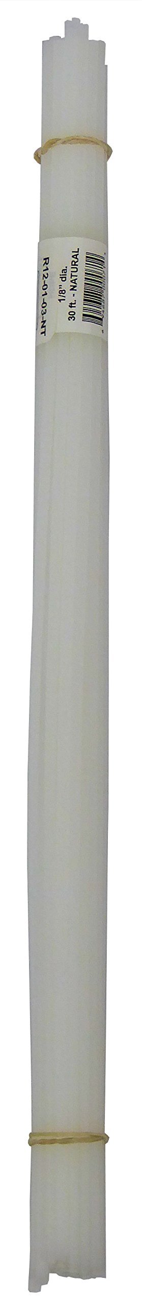 Polyvance Natural High Density Polyethylene (HDPE) Plastic Welding Rod, 1/8" Diameter, 30 ft., for Canoes, Kayaks, Dirt Bike Fenders and Gas Tanks, Agrucultural Water Tanks, Radiator Overflow Tanks