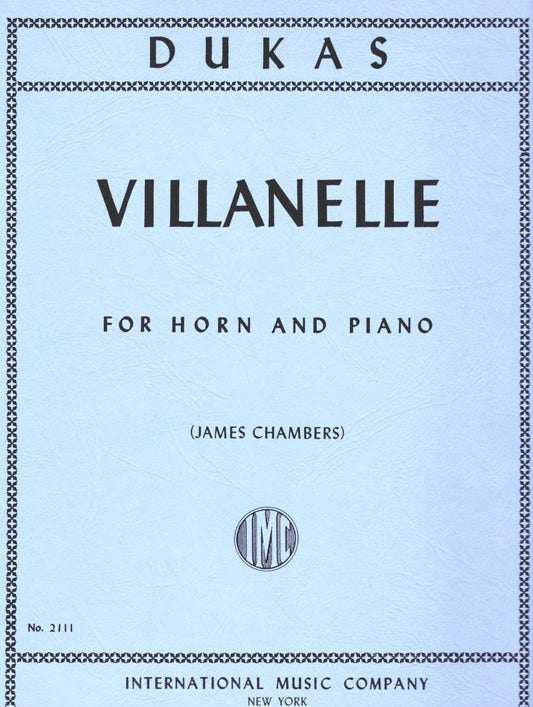 Villanelle for Horn in F (IMC2111)