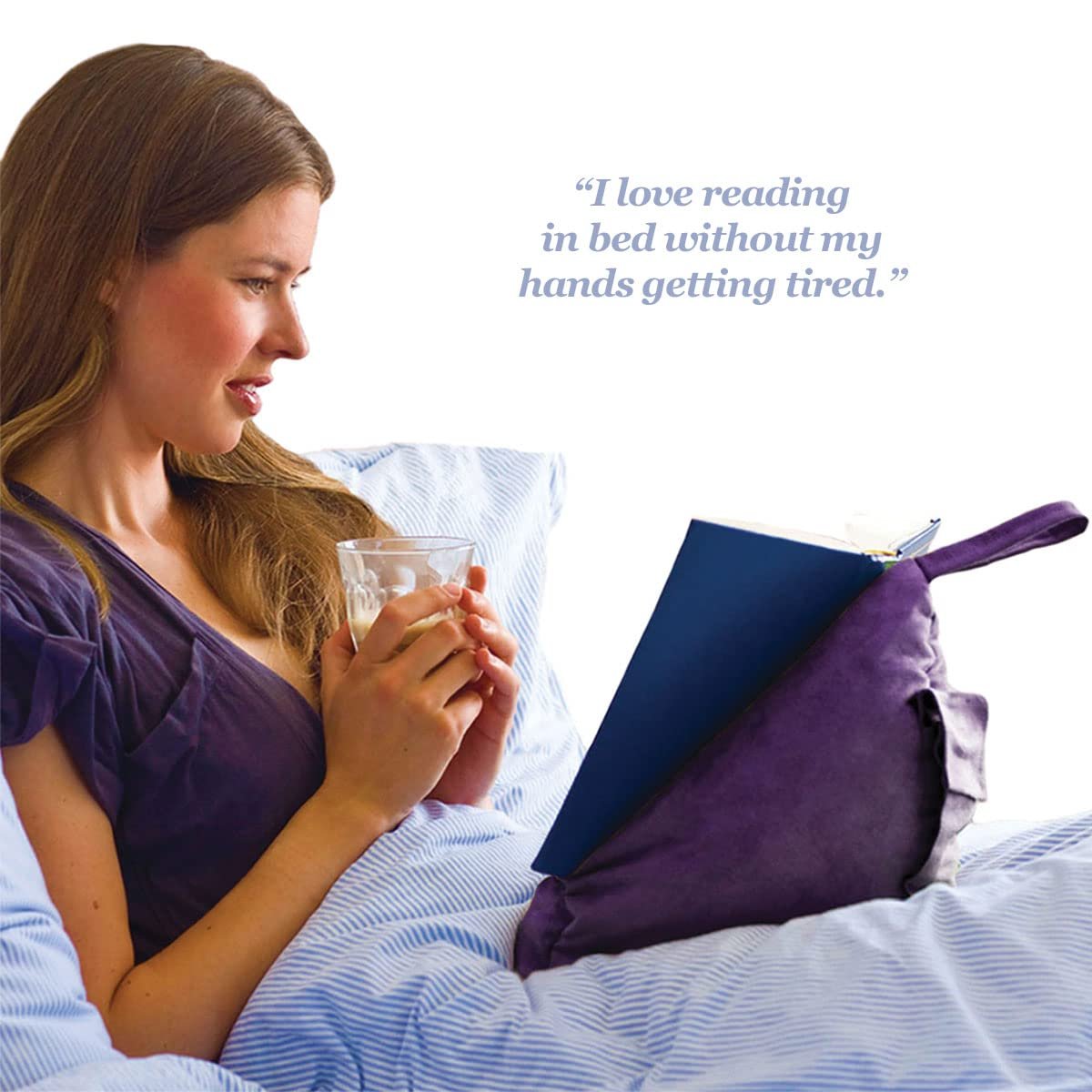 The Book Seat - Sky Blue - The Most Comfortable Way to Read, Hands Free!