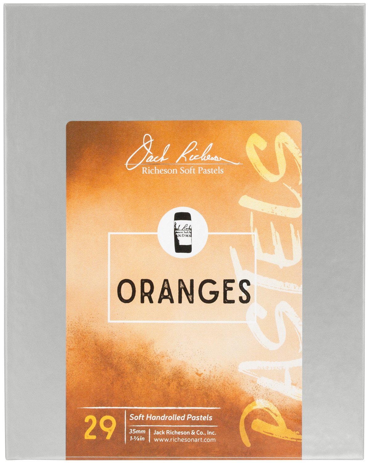 Jack Richeson 422965 Hand Rolled Soft Pastels, Orange