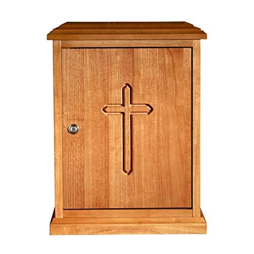 Christian Brands Plain Cross Wood Tabernacle - Medium Oak