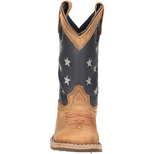 Smoky Mountain Boots Toddlers' Autry Western Boot, Stars And Stripes, Medium, Size 9 US