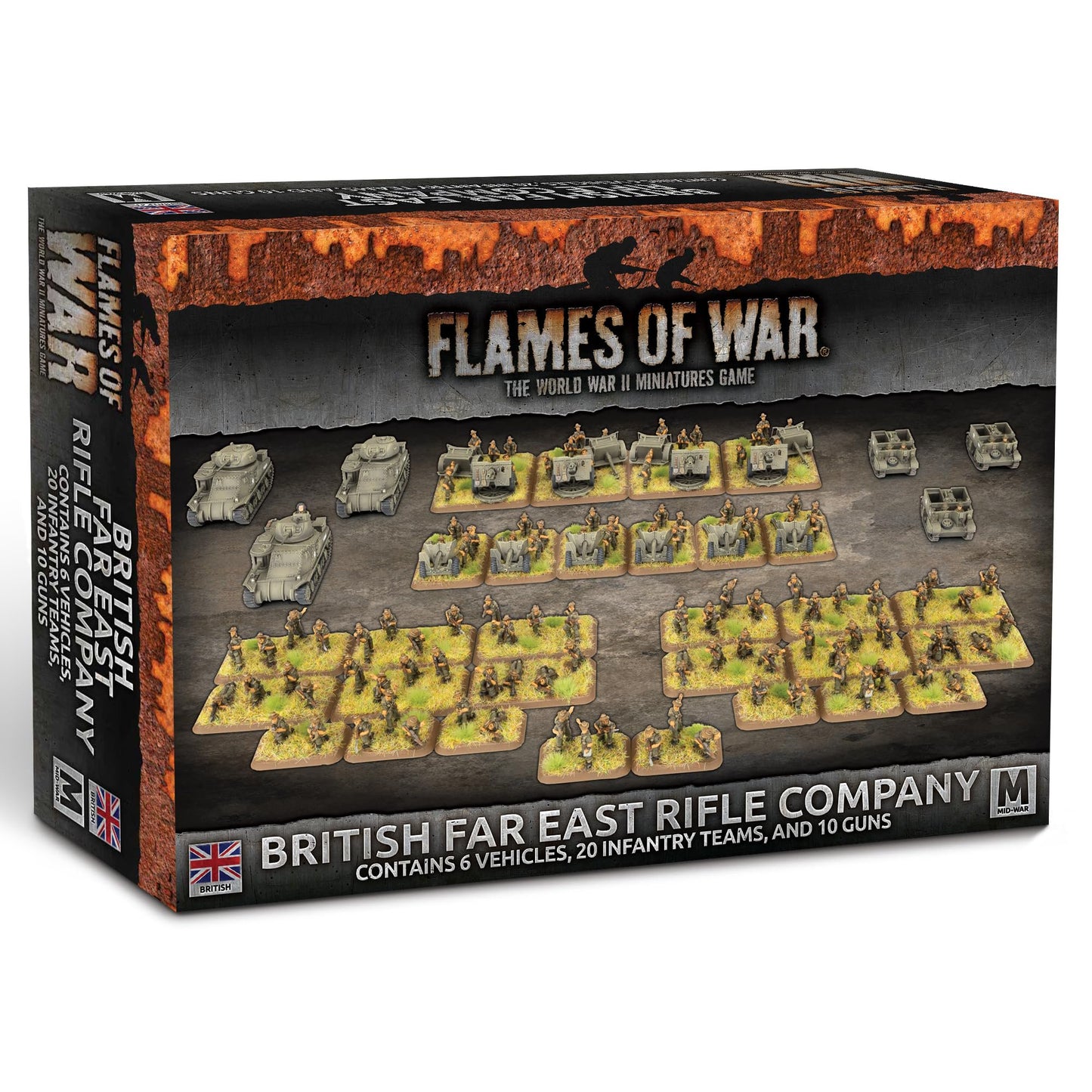 Flames of War - British Rifle Company Army Deal - BRAB18