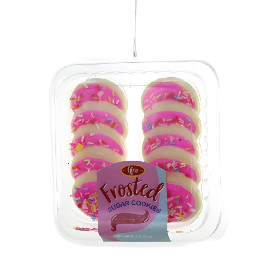 Cody Foster & Co Pack of Pink Frosted Sugar Cookie Ornaments, Realistic Details