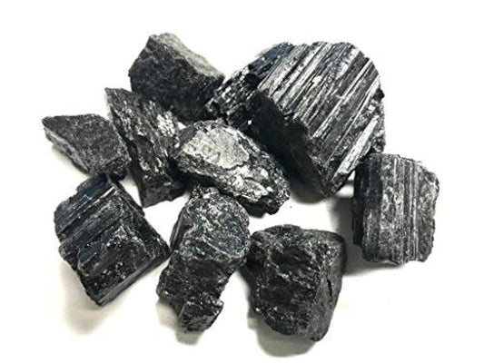 Zentron Crystal Collection Rough Black Tourmaline Stones Large 1" Pieces (1 Pound)