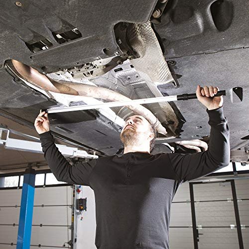 SCANGRIP LINE Light Bonnet C+R, Rechargeable LED Work Light, 1400 Lumen, Removable Cord, Telescopic Holder, Compact Design, Illumination of The Entire Engine Bay, Avoid Blinding, Waterproof (IP65)