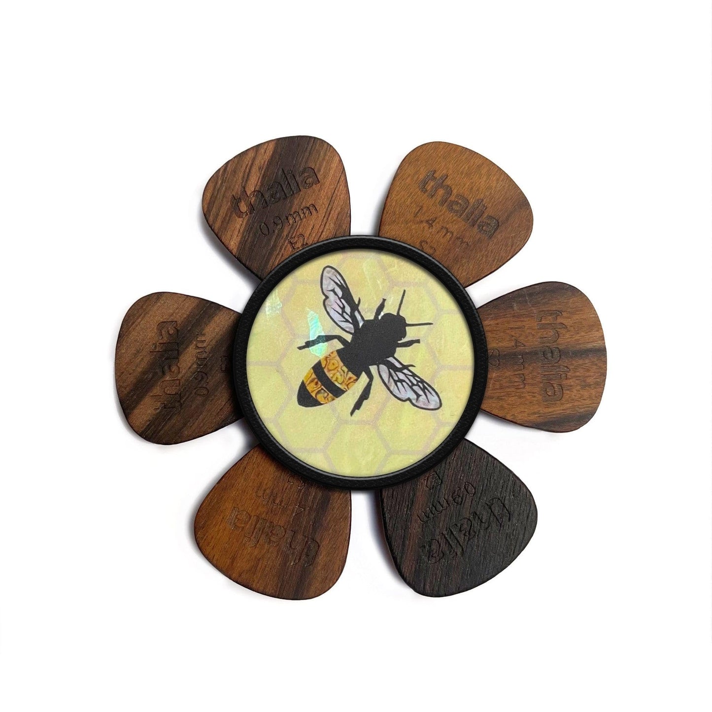 Thalia Shell Pick Puck (Vintage Pearl Bee)