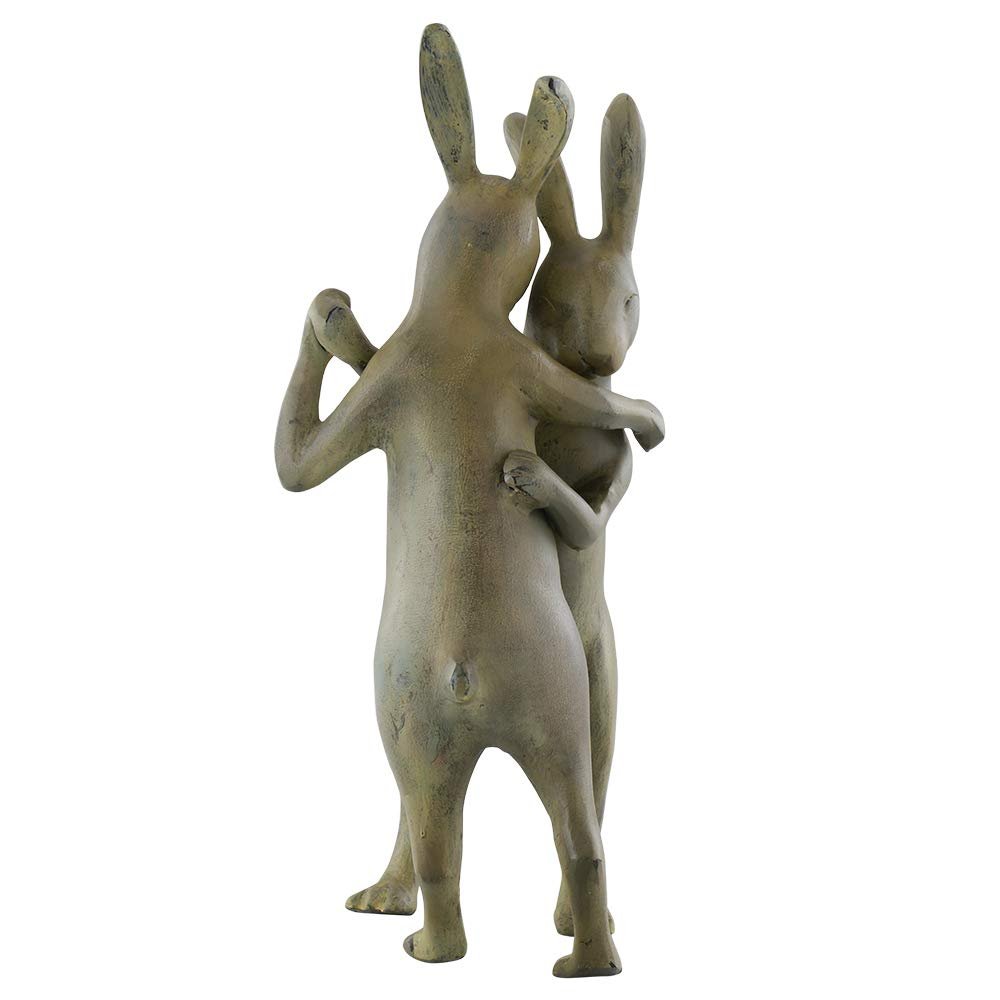 SPI First Dance Garden Sculpture Rabbit Couple