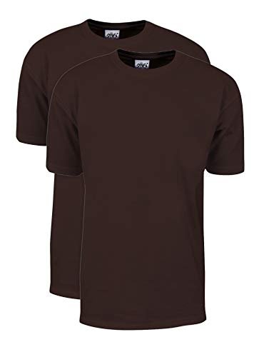 Shaka Wear Men's T Shirt – 2 Pack 7 oz Max Heavyweight Cotton Short Sleeve Crewneck Tee Top Tshirts Regular Big Size MHS02 Black 2T 2pk