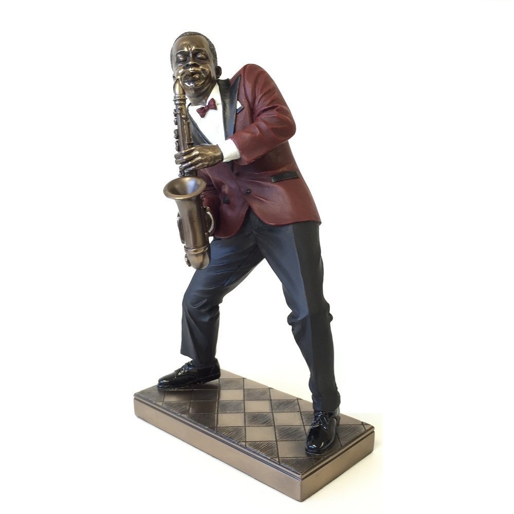 WU Alto Saxophone Player Statue - Jazz Band Collection