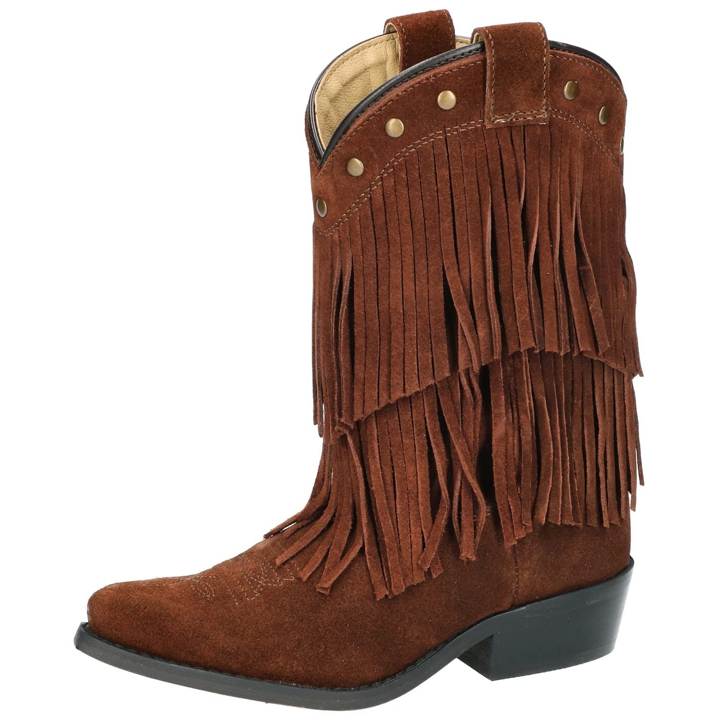 Smoky Girls Wisteria Double Fringe Tan Western Boot