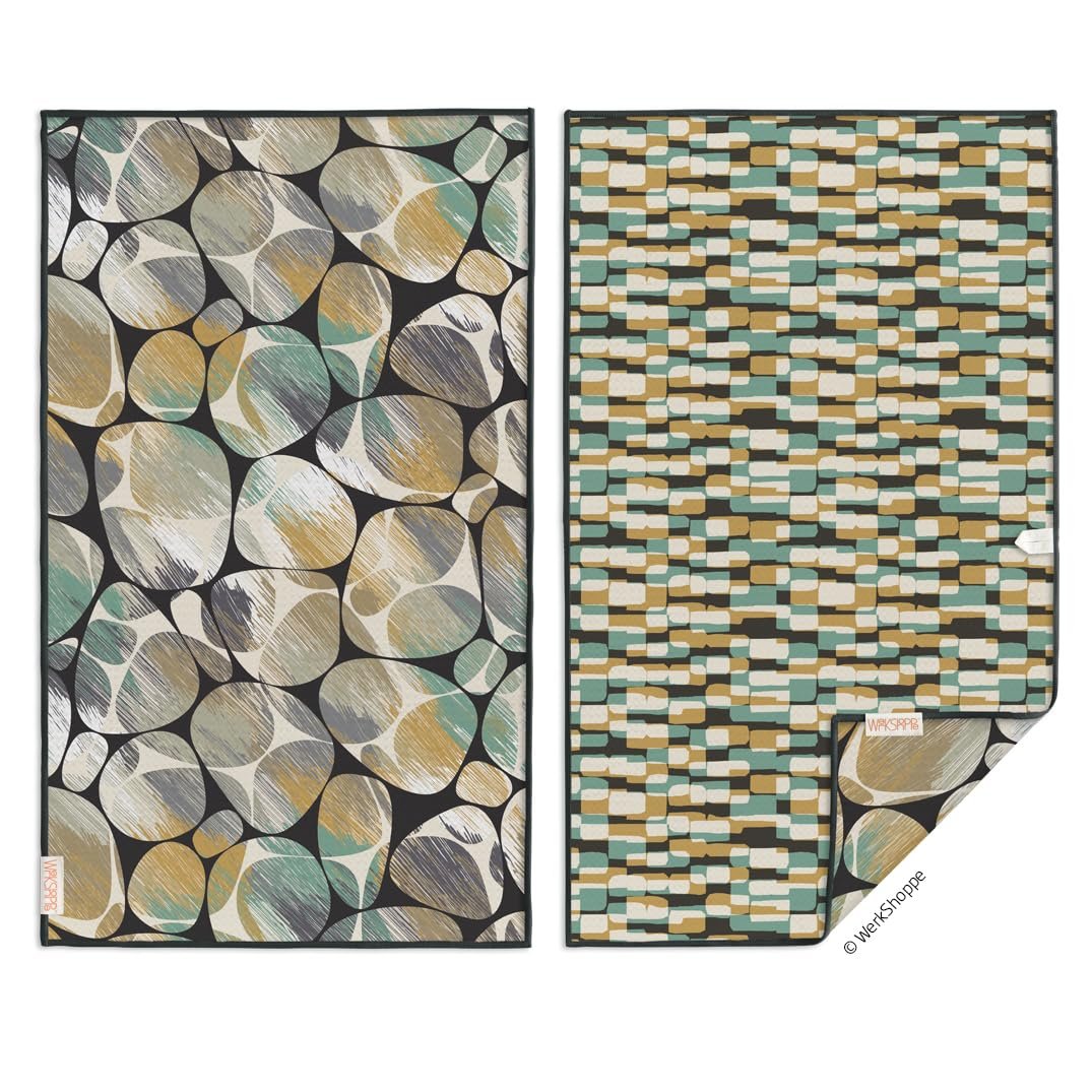 WerkShoppe River Rocks Microfiber Towel