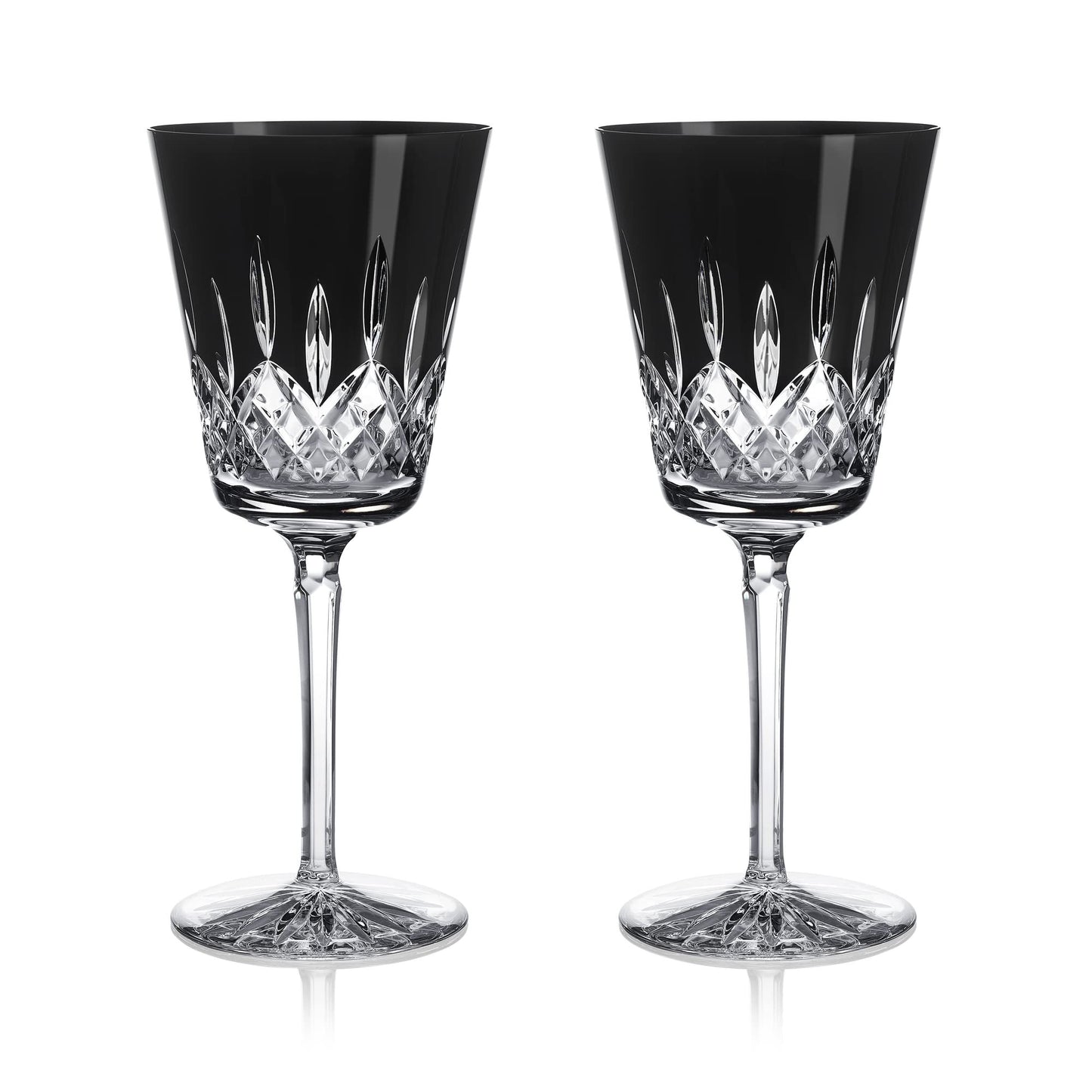 Waterford Lismore Black Large Goblet Set of 2