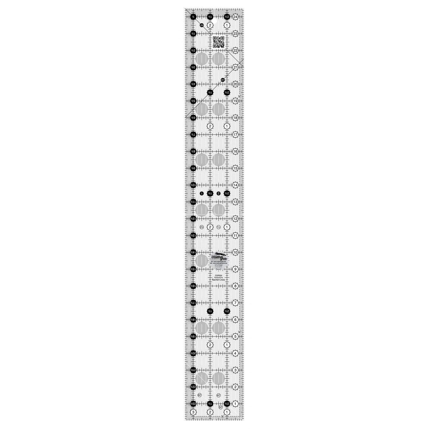 Creative Grid 3.5x24.5 RECTANGLE CGR324 by "Custom Quilts, Inc"