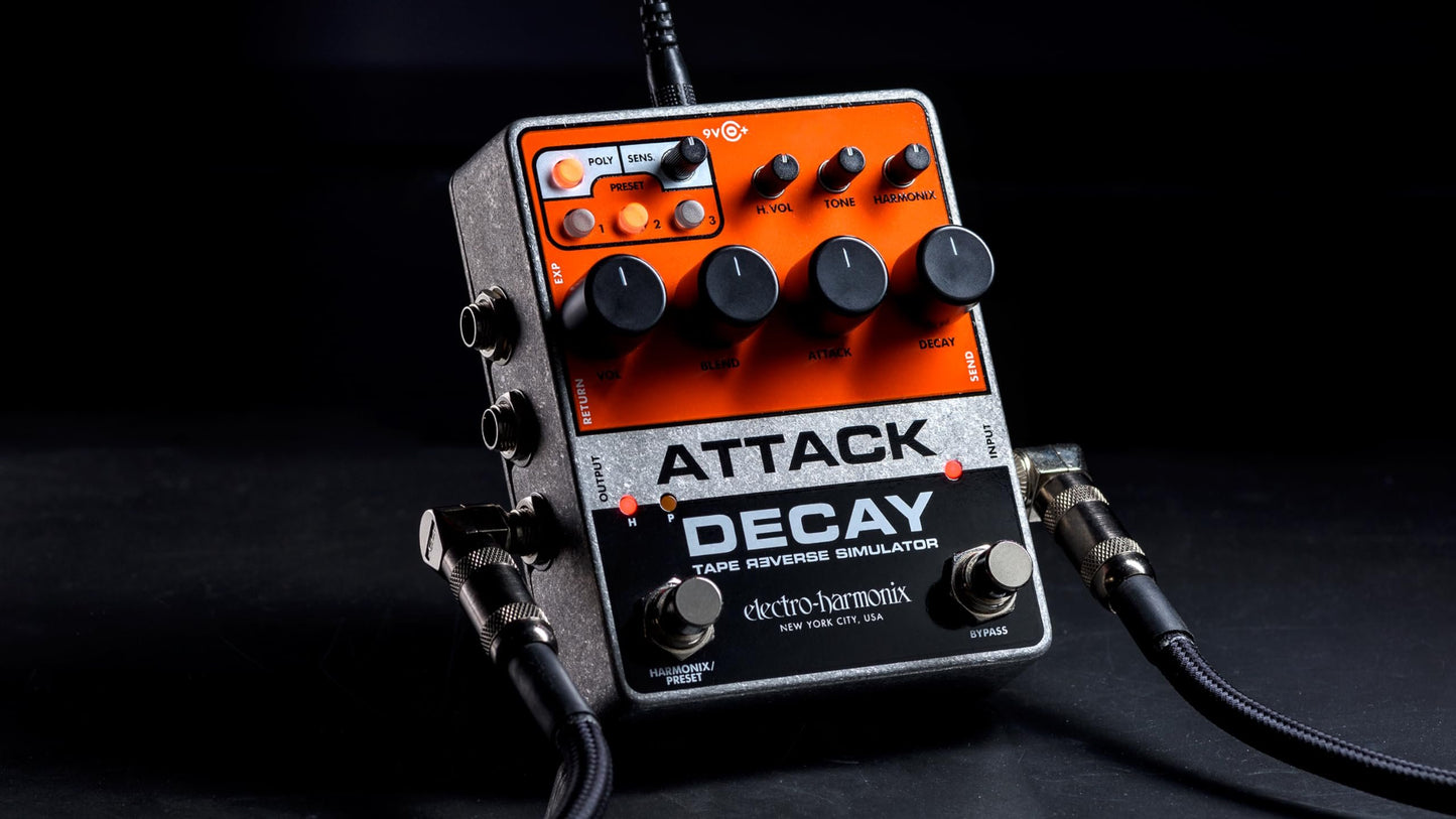 Electro-Harmonix Attack Decay Tape Reverse Simulator Pedal