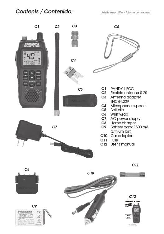 President Randy II FCC - First FCC Approved AM/FM Handheld CB Radio