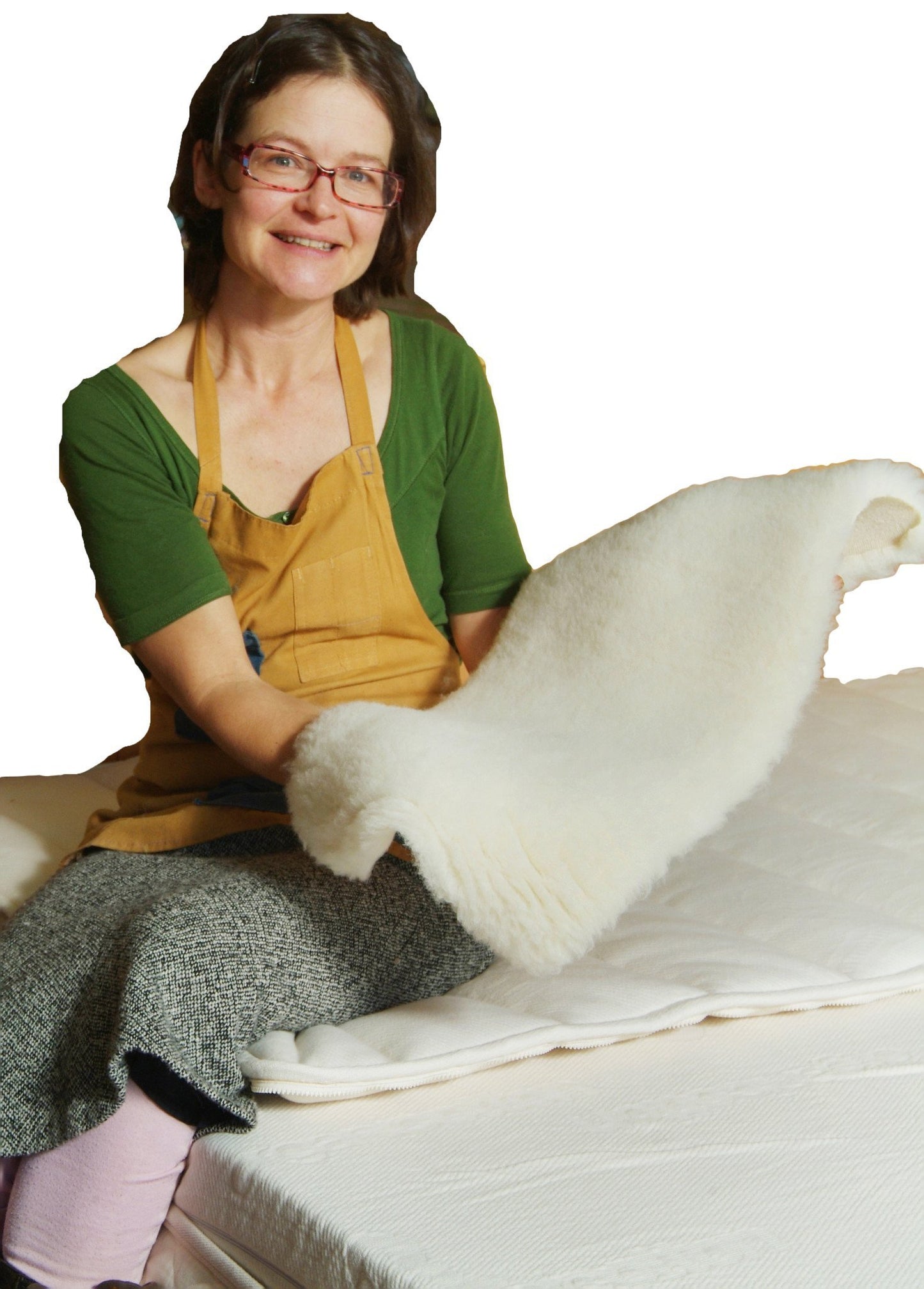 Holy Lamb Organics Cozy Buns Organic "On the Go" Happy Lamb Fleece Pad