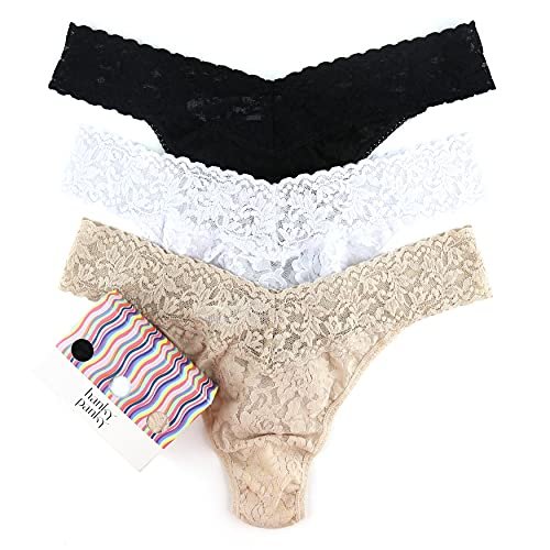 hanky panky, Signature Lace Original Rise Thong 3 Pack, One Size (4-14)