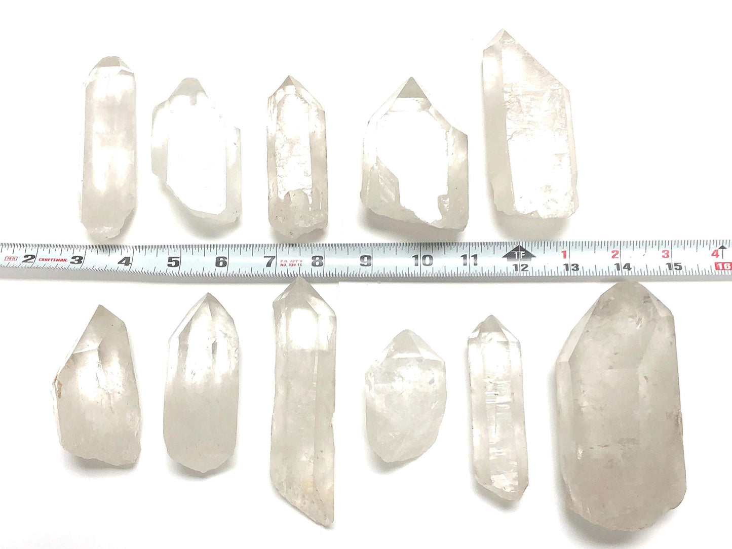 Zentron Crystal Collection: 3 Pounds Natural Clear Quartz Points Crystals - 2.5"+ Pieces